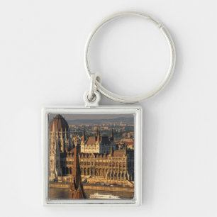 Budapest, Hungary, Danube River, Parliament Key Ring
