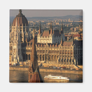 Budapest, Hungary, Danube River, Parliament Magnet