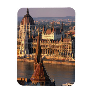 Budapest, Hungary, Danube River, Parliament Magnet