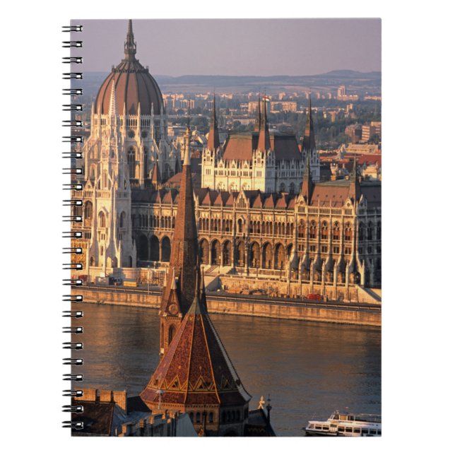 Budapest, Hungary, Danube River, Parliament Notebook (Front)
