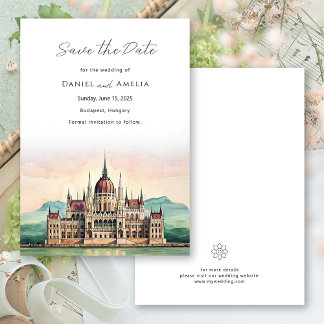 Budapest Hungary Destination Wedding Save The Date