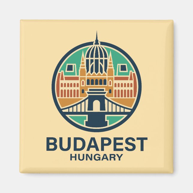 Budapest Hungary Europe Magnet (Front)