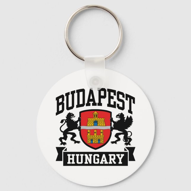 Budapest Hungary Key Ring (Front)