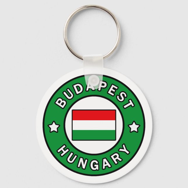 Budapest Hungary Key Ring (Front)