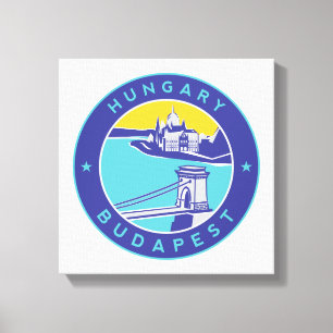 Budapest, Hungary, Magyar, Danube River, Canvas Print