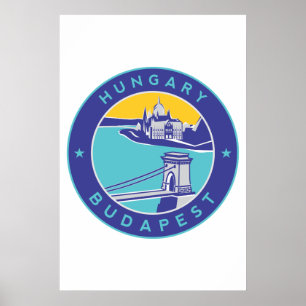 Budapest, Hungary, Magyar, Danube River, Poster