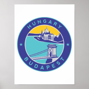 Budapest, Hungary, Magyar, Danube River, Poster