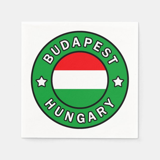 Budapest Hungary Napkin (Front)