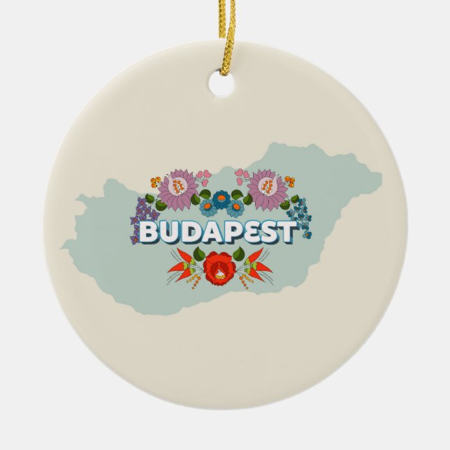 Budapest, Hungary Ornament (Front)