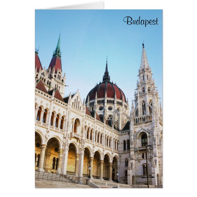 Budapest Hungary Parliament Building Travel Photo (Front)