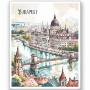 Budapest Hungary Parliament Danube River Skyline