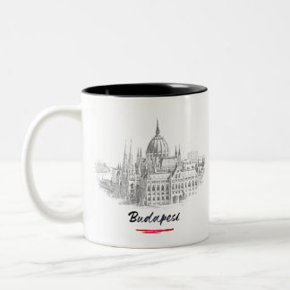 Budapest - Hungary - Parliament Two-Tone Coffee Mug