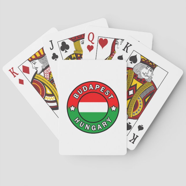 Budapest Hungary Playing Cards (Back)