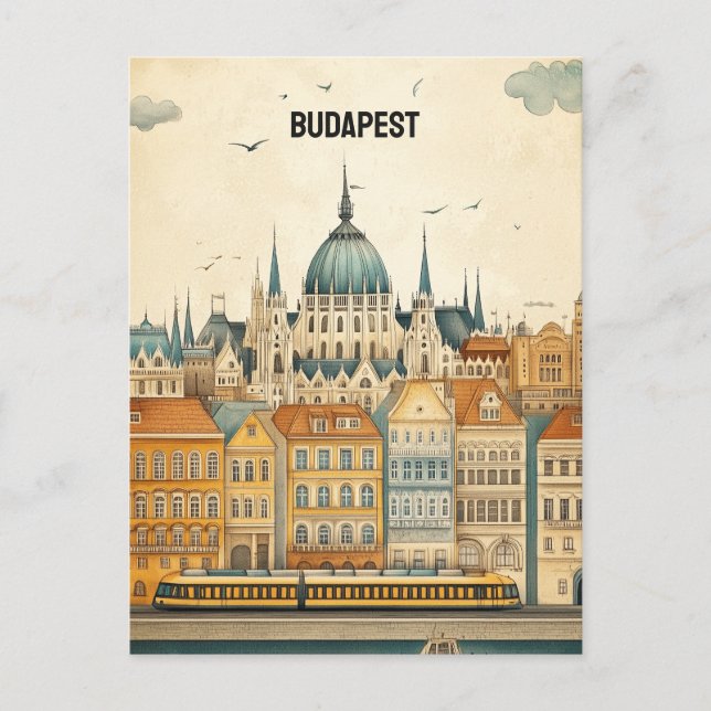 Budapest Hungary Postcard (Front)