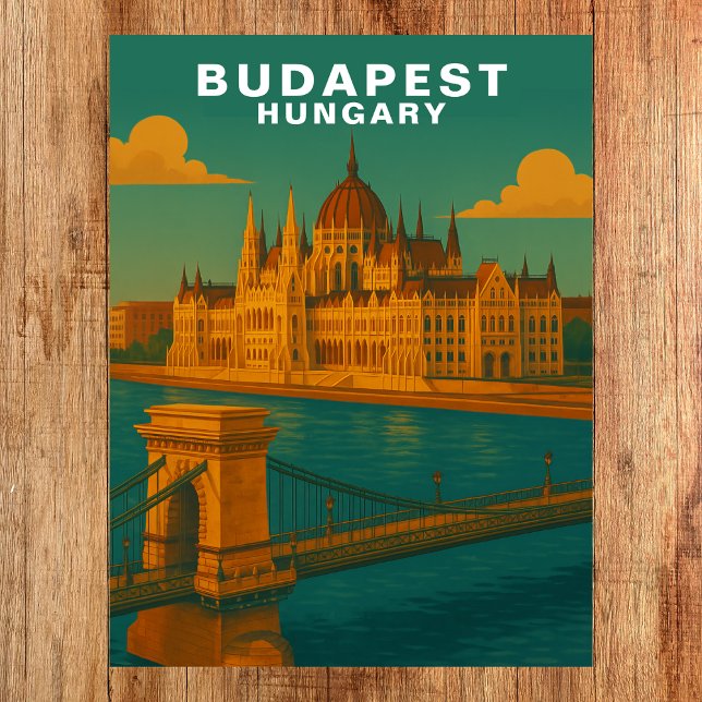 Budapest, Hungary Riverside Architecture Travel Postcard (Budapest, Hungary Riverside Architecture Travel Postcard)