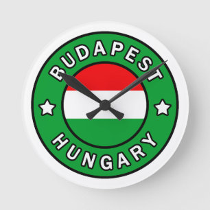 Budapest Hungary Round Clock