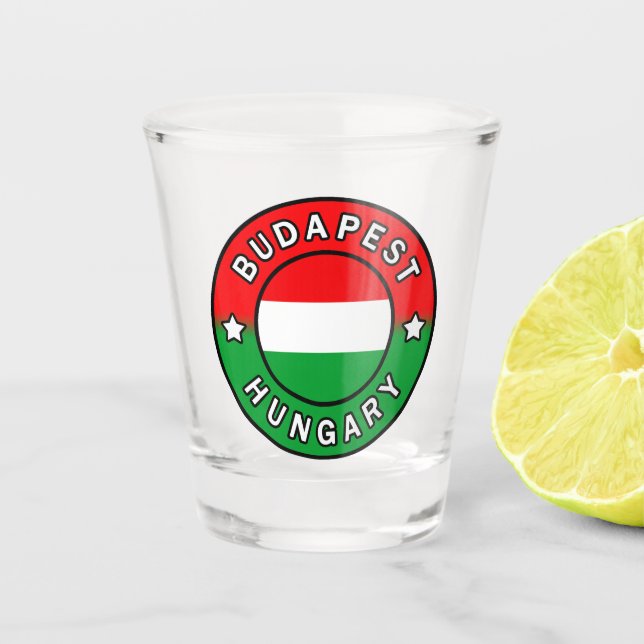 Budapest Hungary Shot Glass (Front)