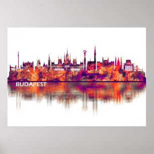 Budapest Hungary Skyline Poster