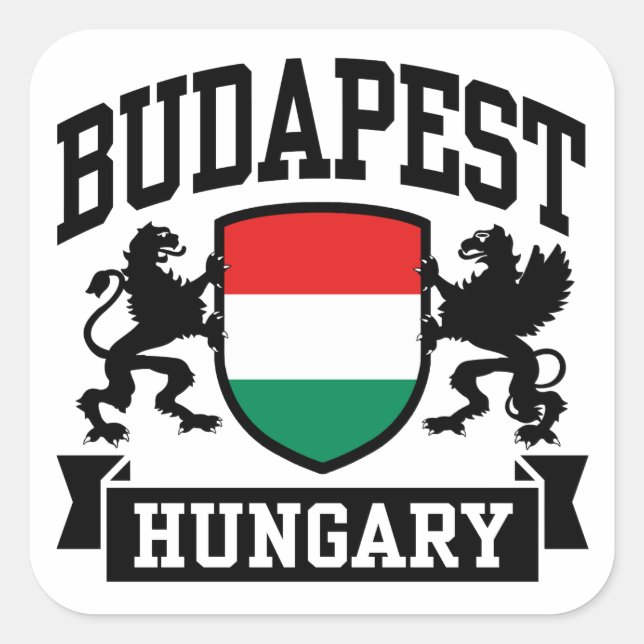 Budapest Hungary Square Sticker (Front)