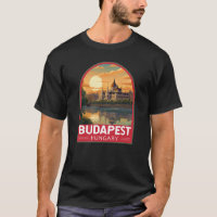 Budapest Hungary Travel Art Vintage