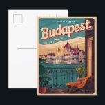 budapest hungary vintage elizabeth bridge Gifts Postcard<br><div class="desc">Budapest is a city where every corner feels like an adventure! From the sparkling Danube River to the grand Hungarian Parliament and the fairytale-like Fisherman’s Bastion, there’s so much to see. You can even take a dip in warm thermal baths or walk across the famous Chain Bridge. Want a fun...</div>