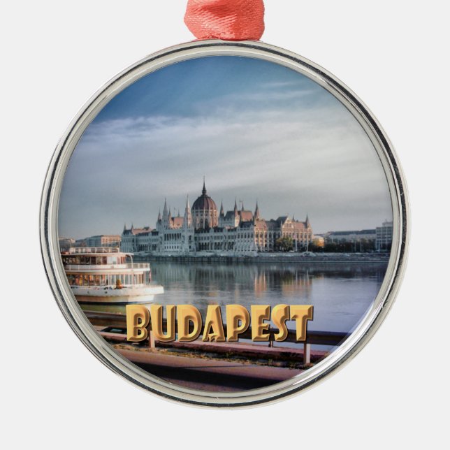 Budapest Metal Ornament (Front)