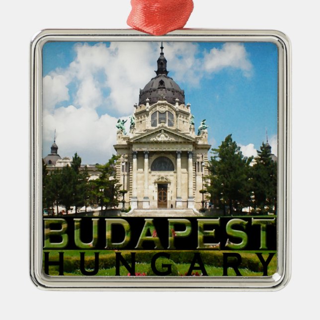Budapest Metal Ornament (Front)