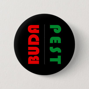Budapest minimalist, Hungary 6 Cm Round Badge