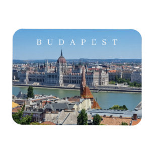 Budapest panoramic view fridge magnet