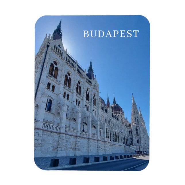 Budapest Parliament Building close up view magnet (Vertical)