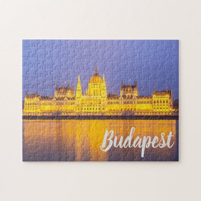 Budapest Parliament Panorama Hungary Holiday Jigsaw Puzzle (Horizontal)