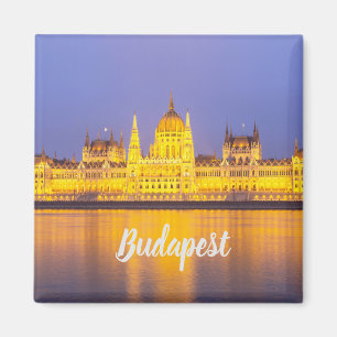 Budapest Parliament Panorama Hungary Holiday Magnet