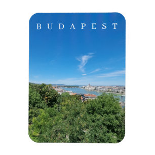Budapest river Danube view fridge magnet