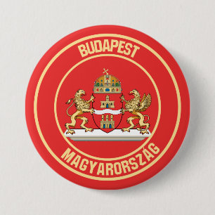Budapest Round Emblem 7.5 Cm Round Badge