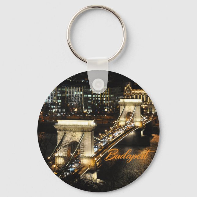 Budapest, The Chain Bridge from the Buda Castle Key Ring (Front)