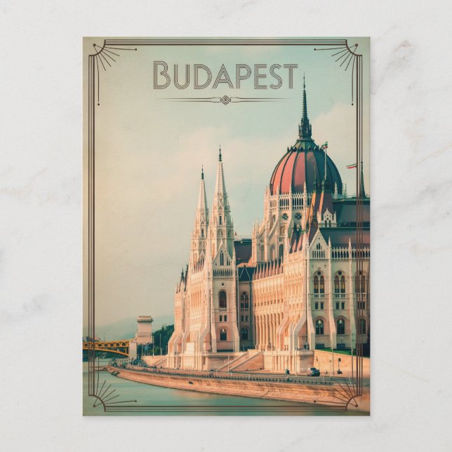 Budapest vintage postcard (Front)