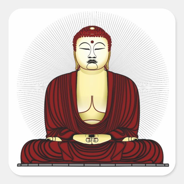 Budda Gautama Buddha Siddhartha Gautama Square Sticker (Front)