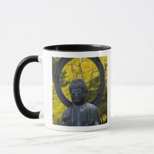 Budda Statue in the Japanese Gardens Golden Mug