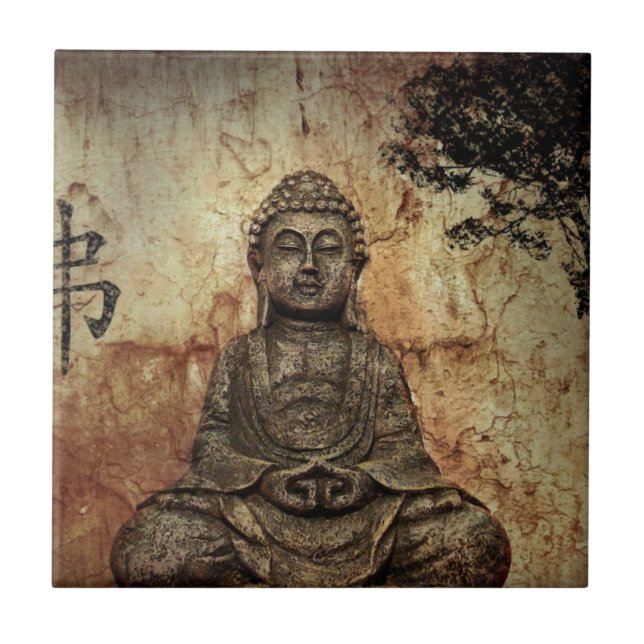 Buddah Ceramic Tile (Front)