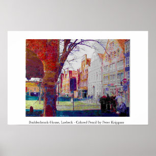 Buddenbrook-House, Luebeck, Northern Germany Poster