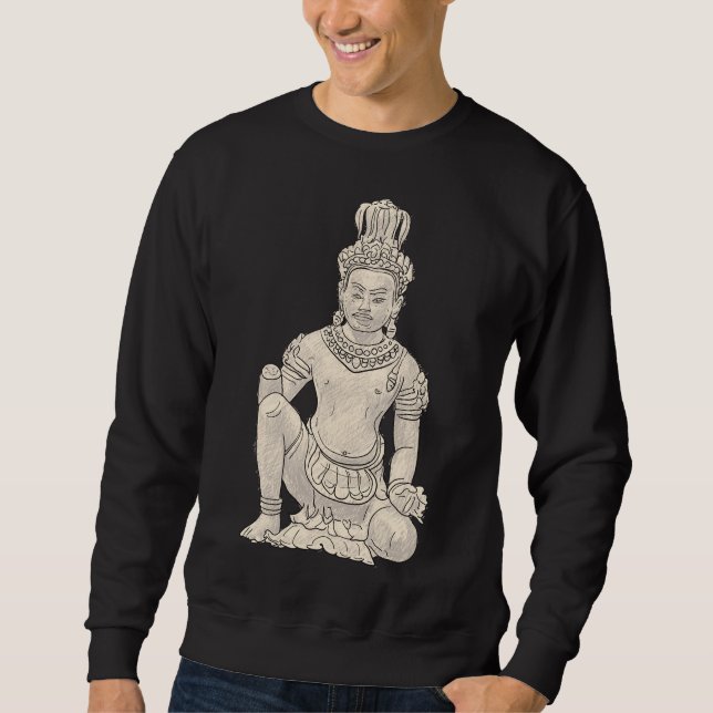 Buddha 4 Buddha Statue Buddha Wall Buddha Painting Sweatshirt (Front)