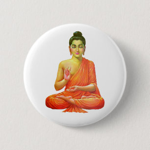Buddha 6 Cm Round Badge