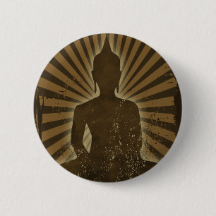 Buddha 6 Cm Round Badge