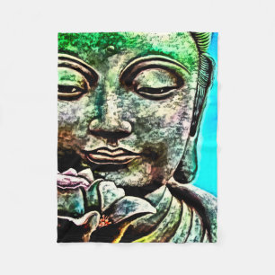Buddha Airbrush Art Fleece Blanket