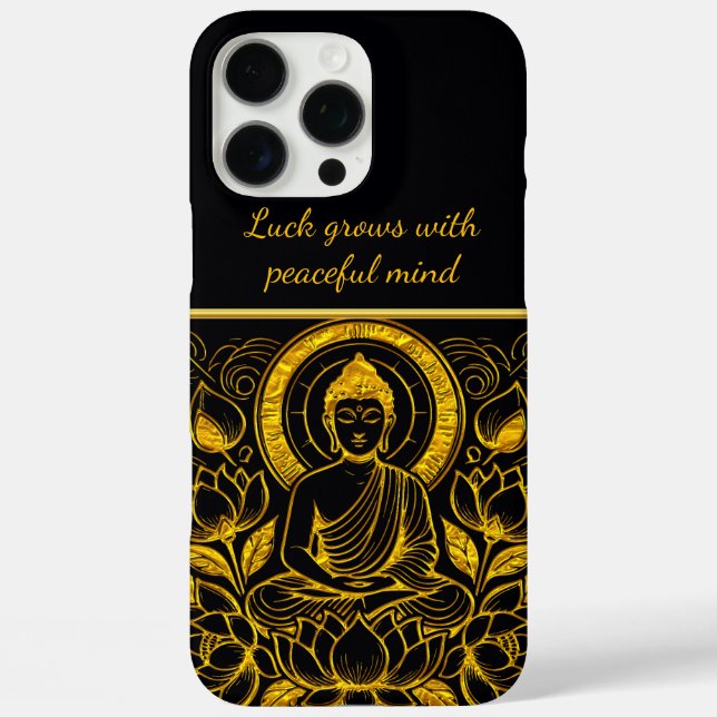 Buddha Amid Lotus Flowers Case-Mate iPhone Case (Back)