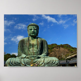Buddha And Blue Skies Poster