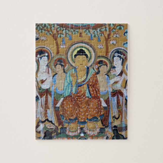 Buddha and Bodhisattvas Dunhuang Mogao Caves Art Jigsaw Puzzle (Vertical)