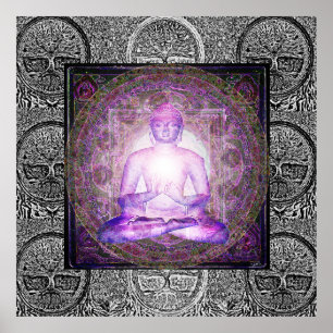 Buddha and Tree of Life Poster