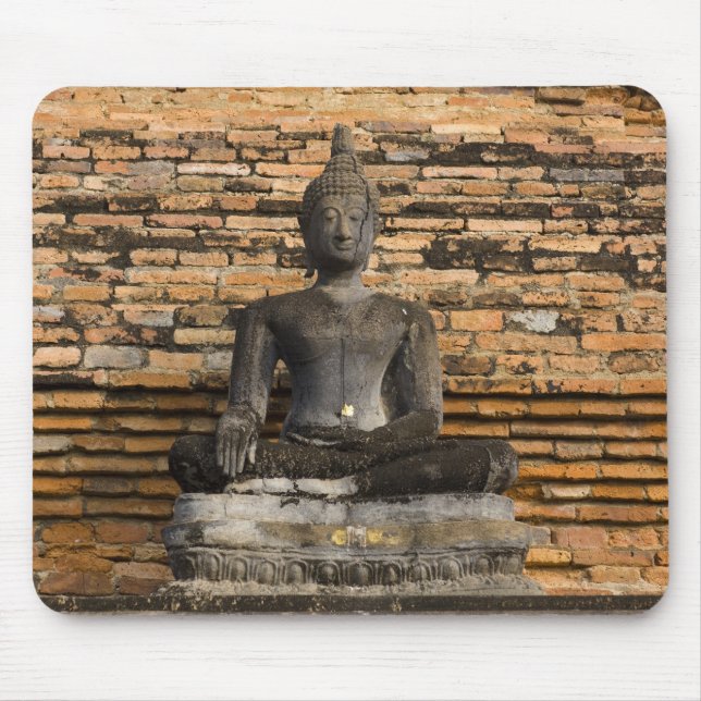 Buddha at Wat Mahathat. Mouse Pad (Front)