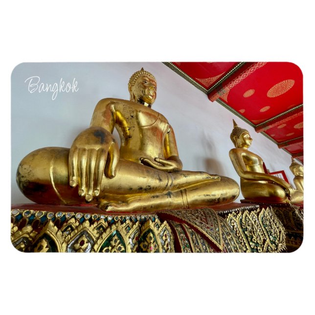 buddha bangkok wat pho  magnet (Horizontal)